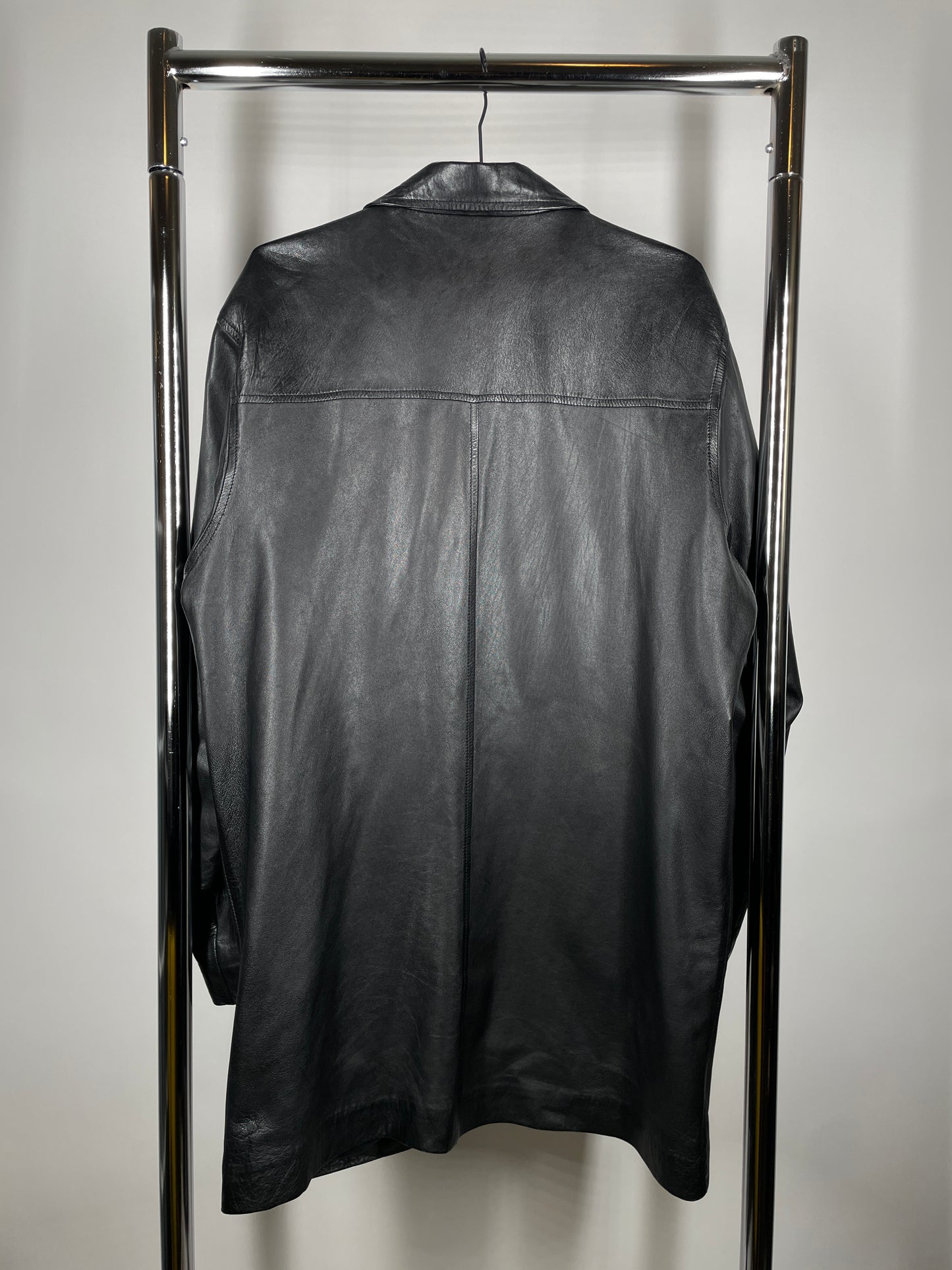 Vintage Oversized Leather Blazer