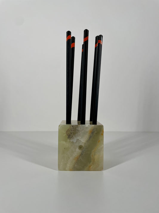 Solid Onyx Pencil Holder