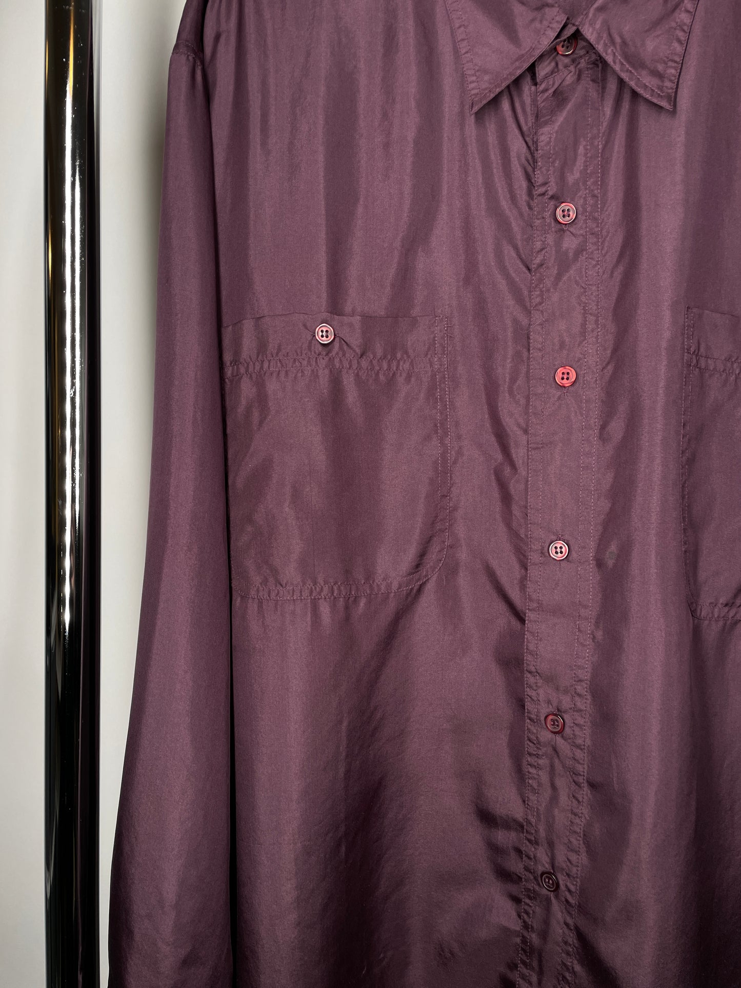 Vintage Purple Silk Shirt