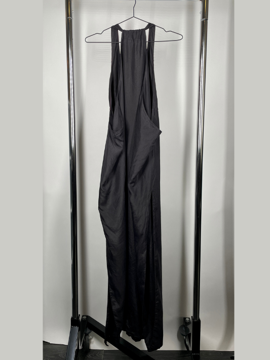 Black Hand Dyed Silk Dress