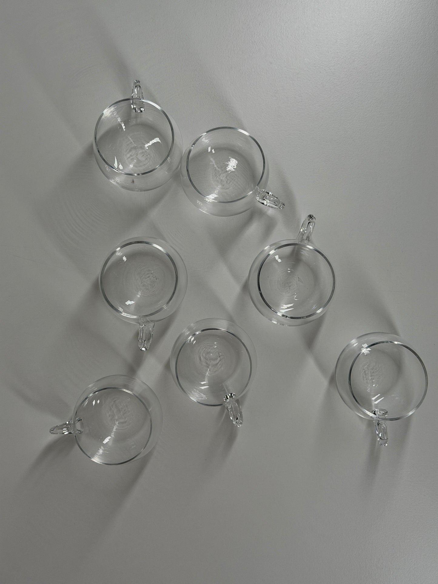 Clear Glass Espresso Cups – Set of 7