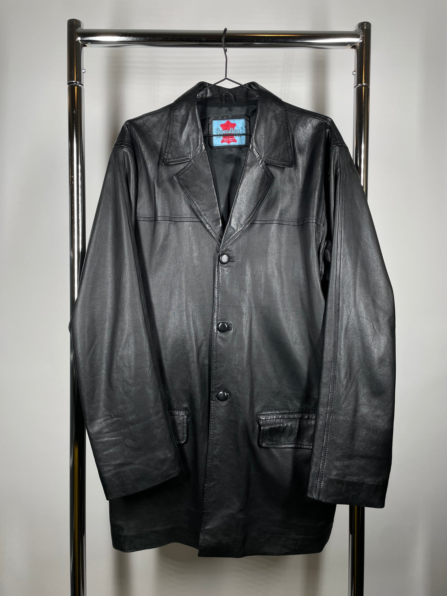Vintage Oversized Leather Blazer