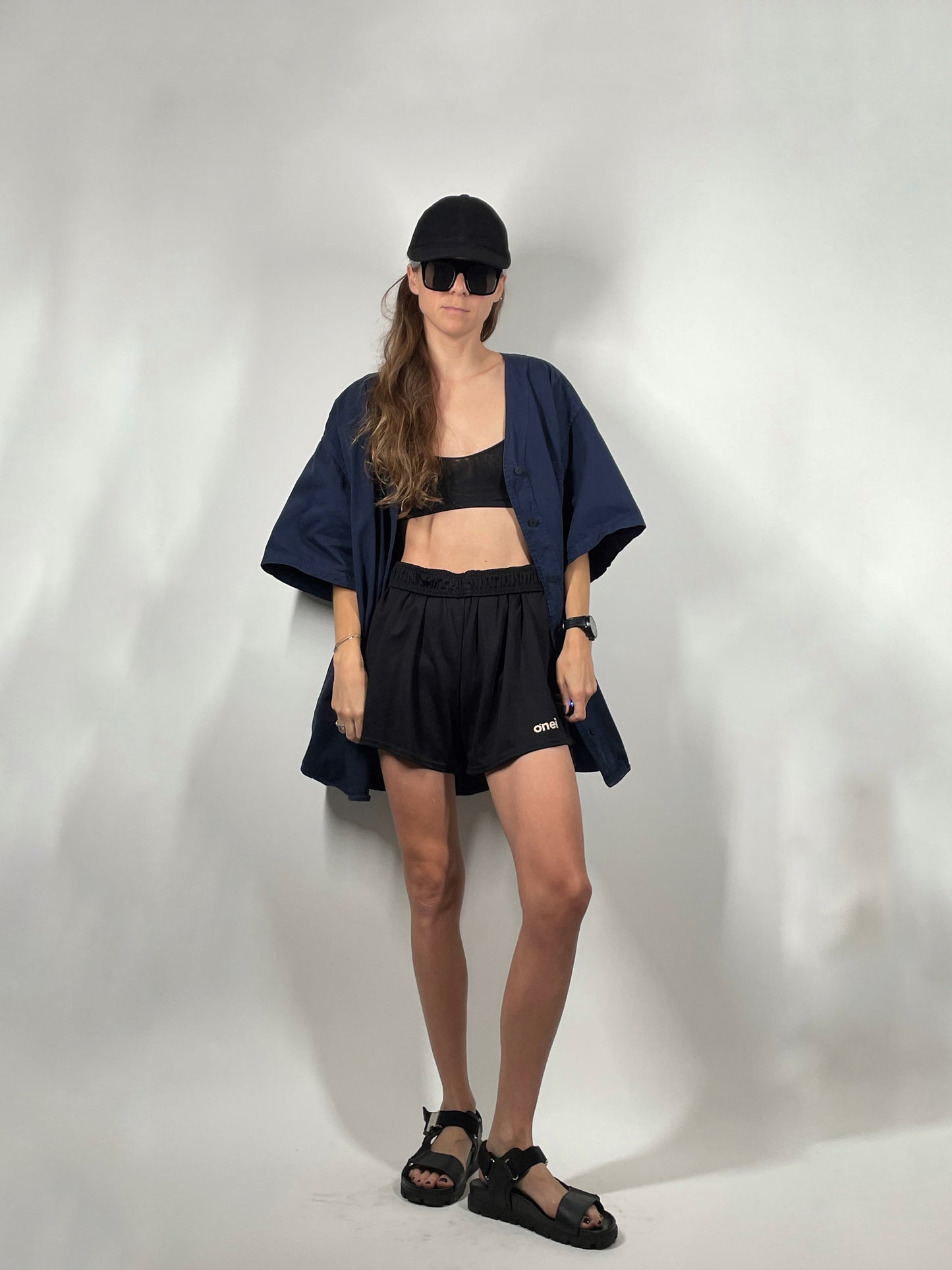 Blue Cotton Baseball Jersey