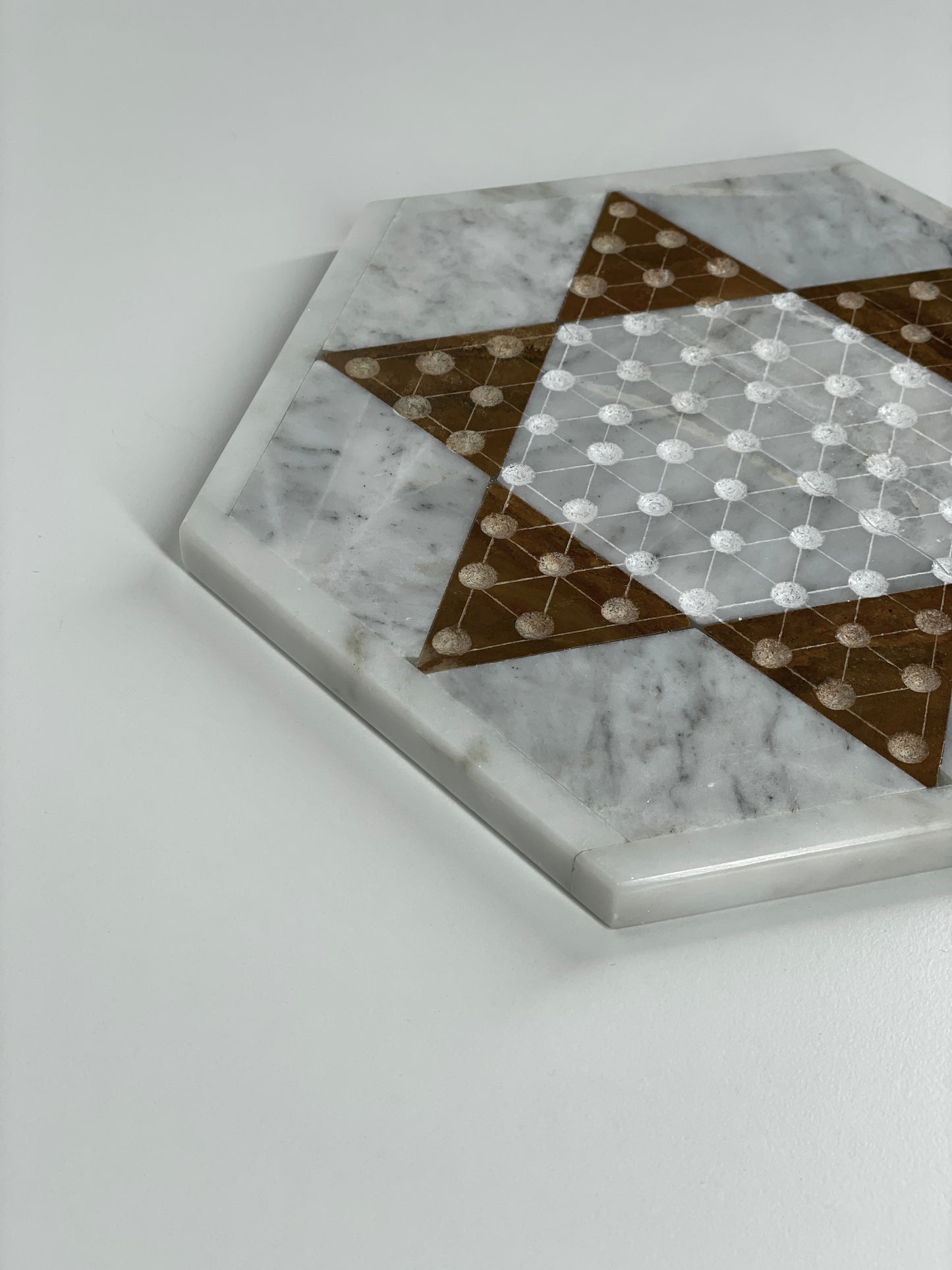 Antique Marble Chinese Checkers
