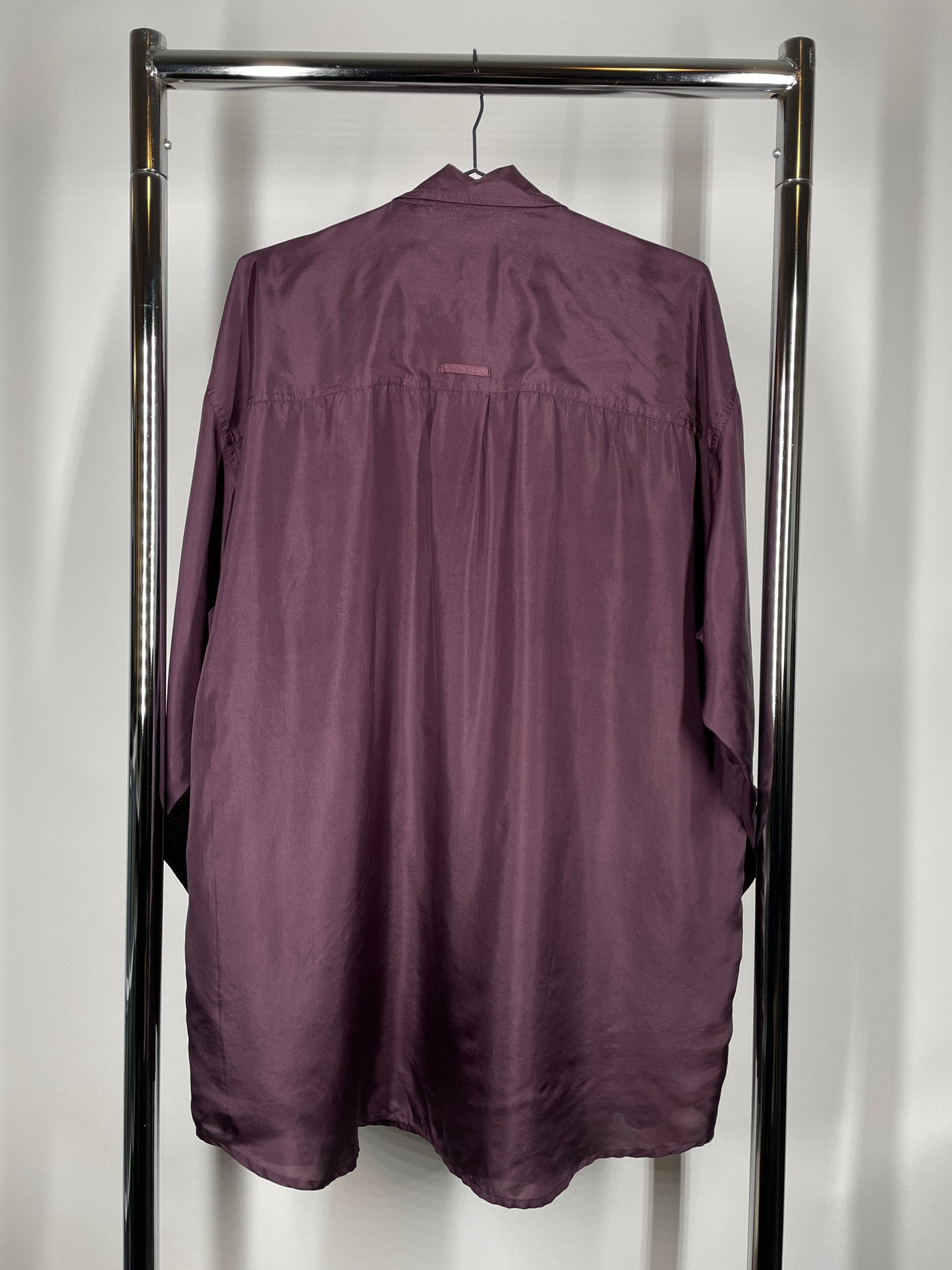 Vintage Purple Silk Shirt