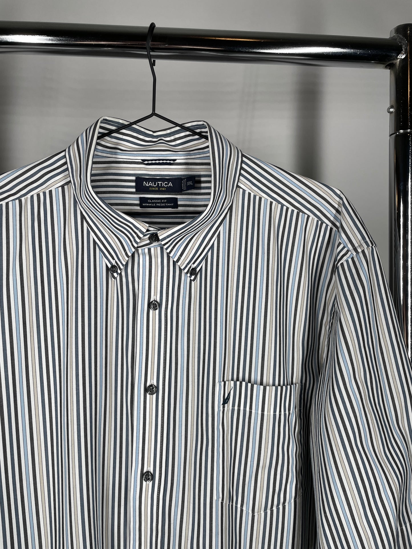 Nautica Stripe Button-up