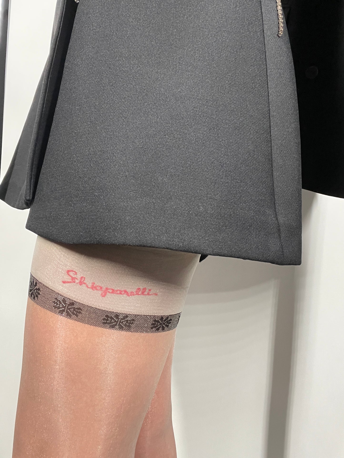 Schiaparelli Silver Flake Stockings