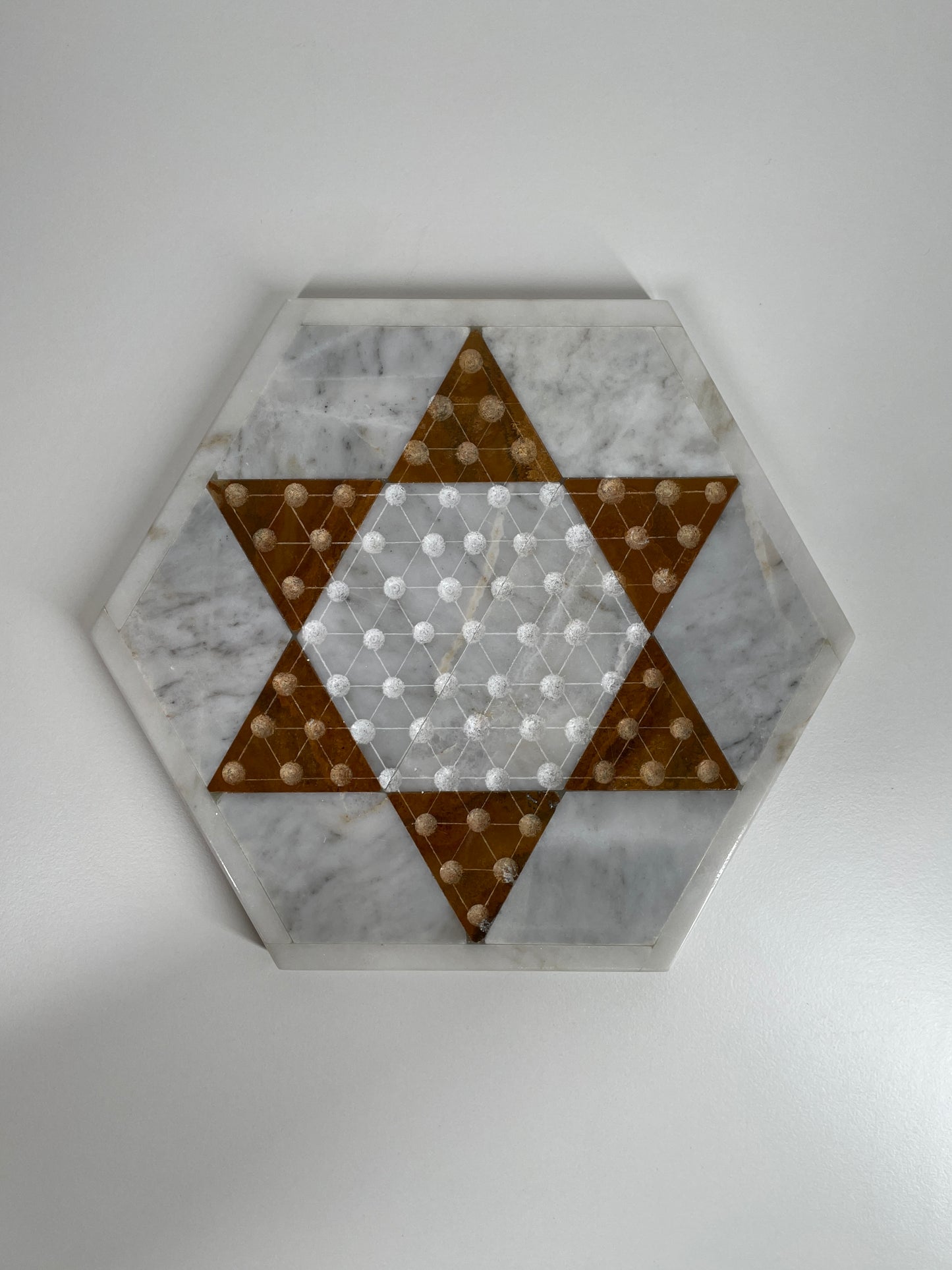 Antique Marble Chinese Checkers