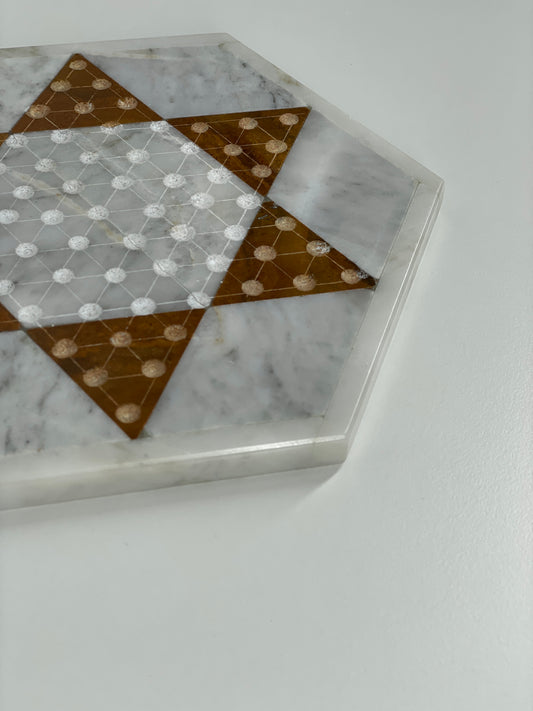 Antique Marble Chinese Checkers