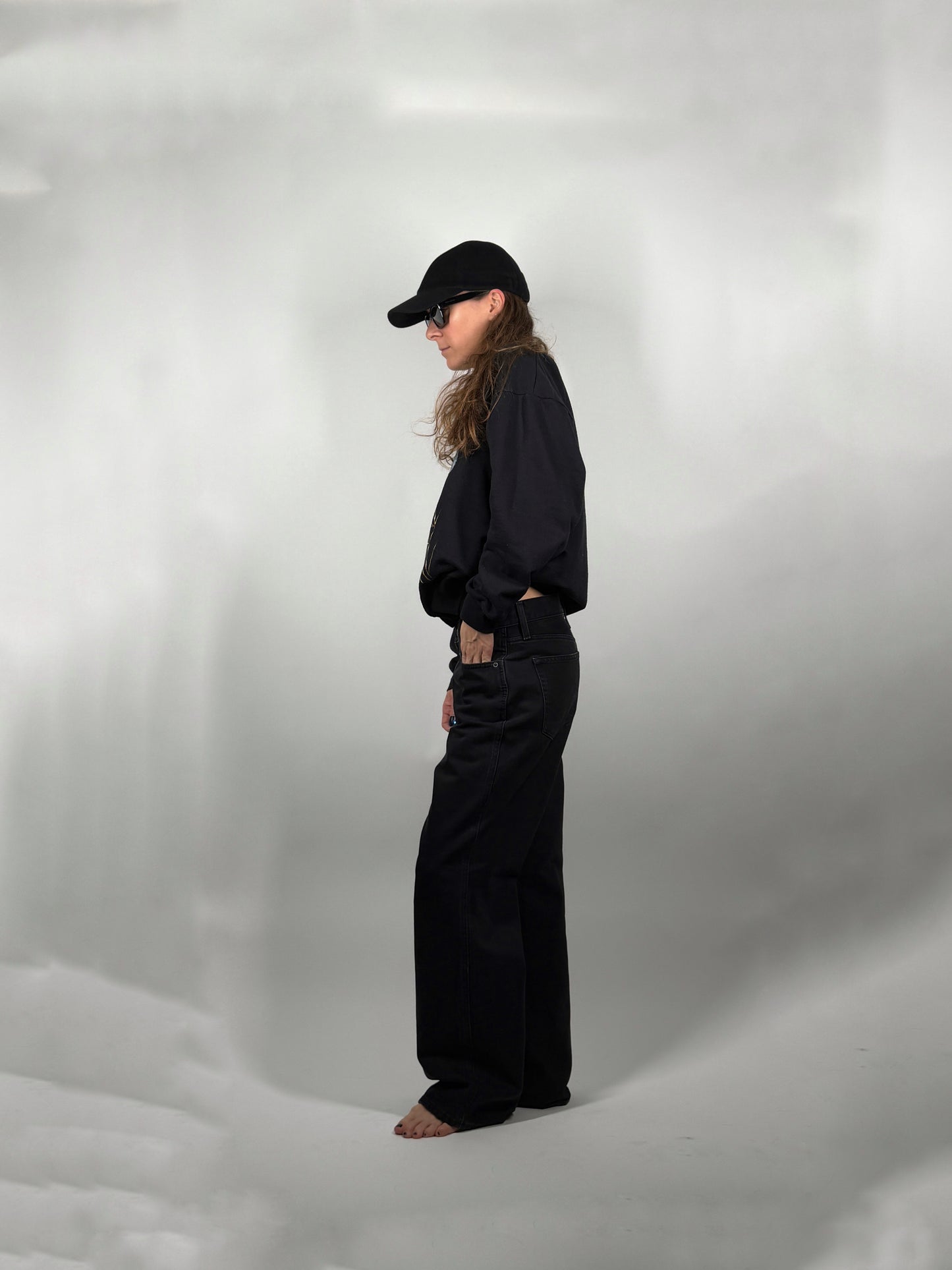 Vintage Harlequin Wolf Sweatshirt — Size M (Unisex)