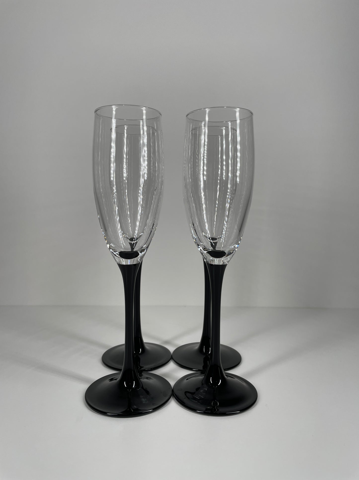 Vintage Luminarc Champagne Flutes