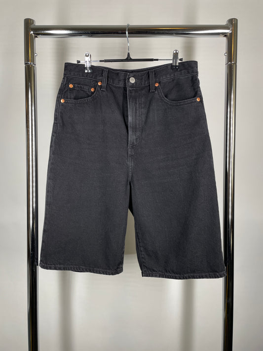 Levi’s High Loose Denim Shorts — Washed Black (29)