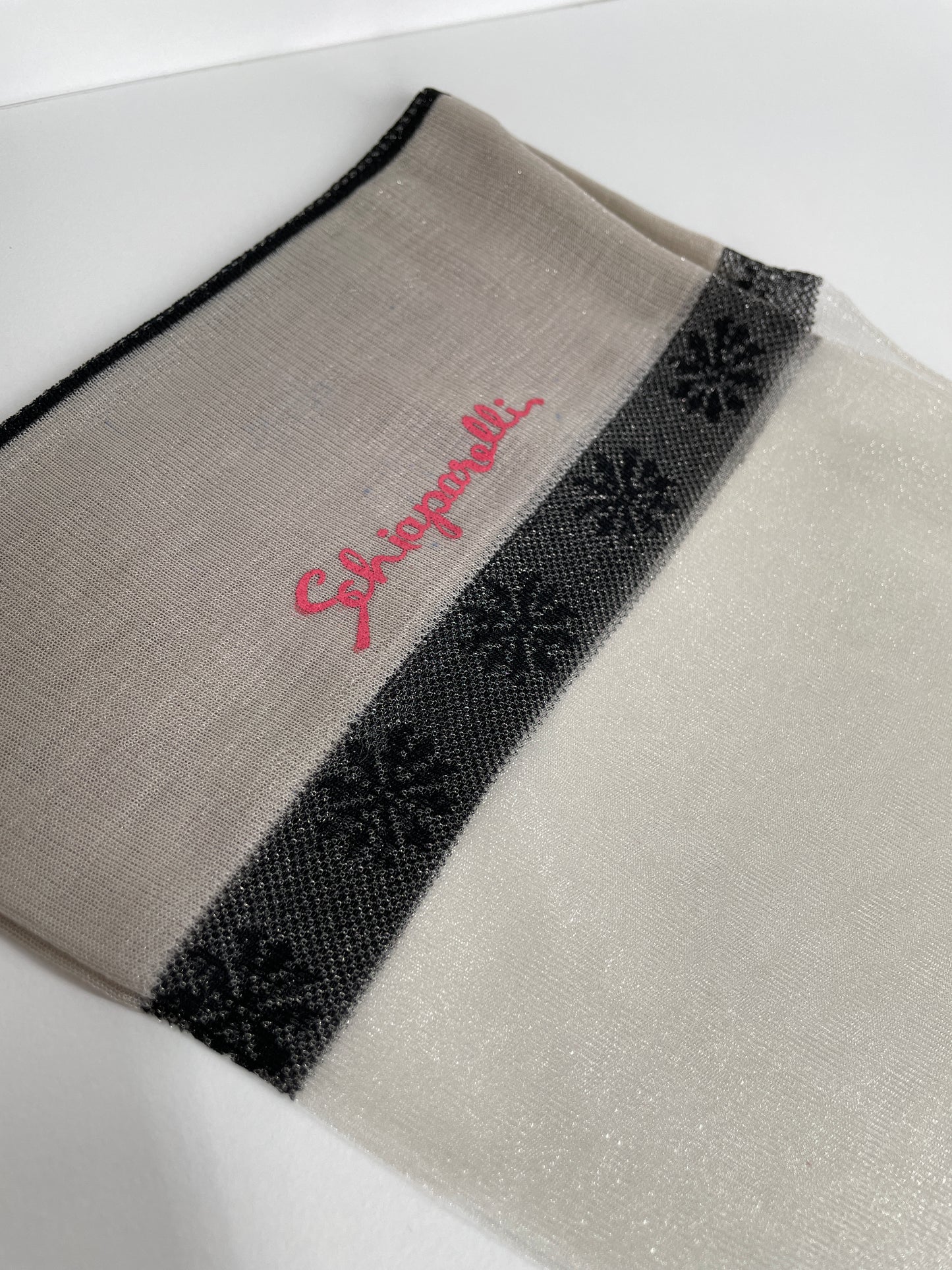 Schiaparelli Silver Flake Stockings