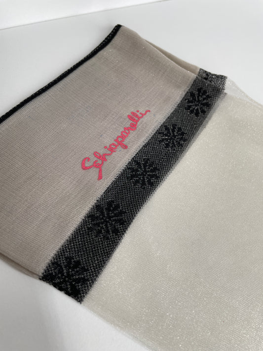 Schiaparelli Silver Flake Stockings