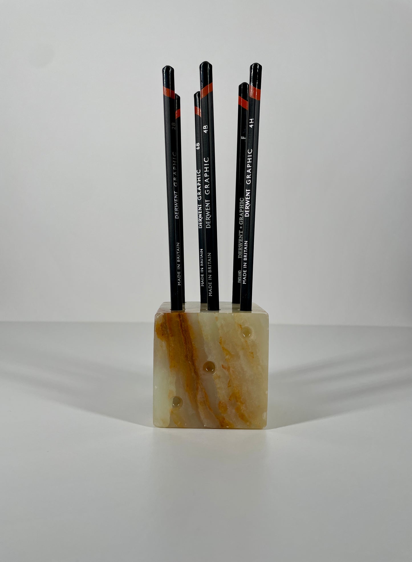 Solid Onyx Pencil Holder