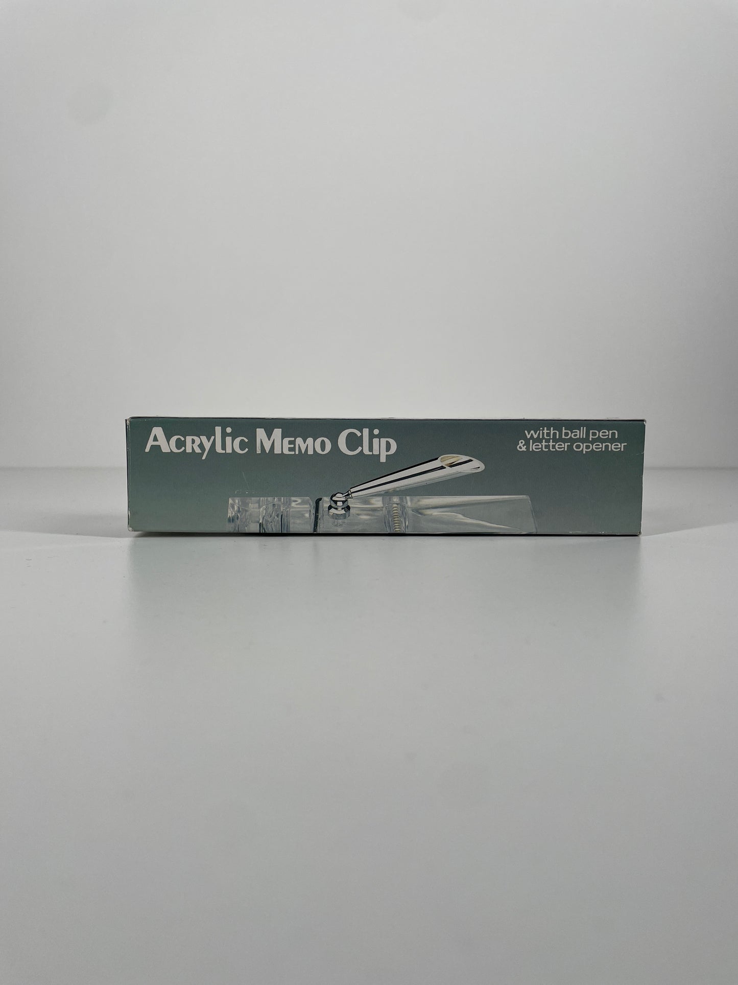 Lucite Clip, Clothespin Pen and Paper Holder