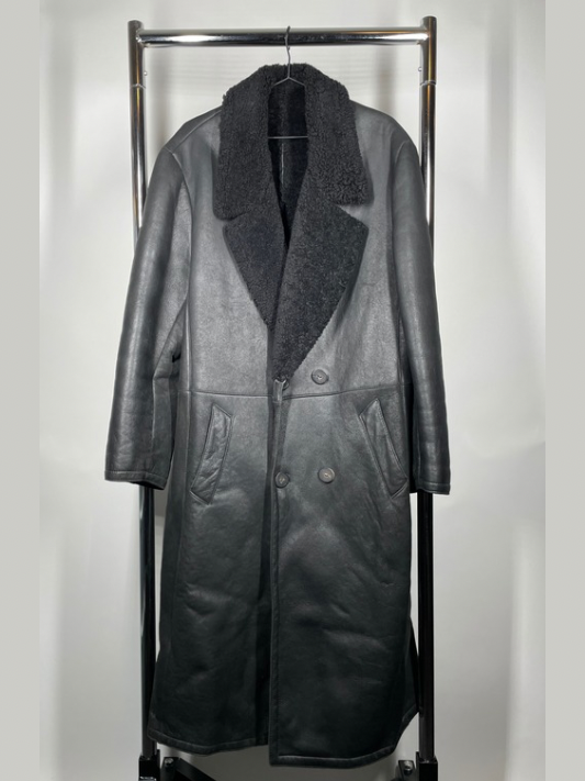 Vintage Real Leather Shearling Coat — Made in Canada