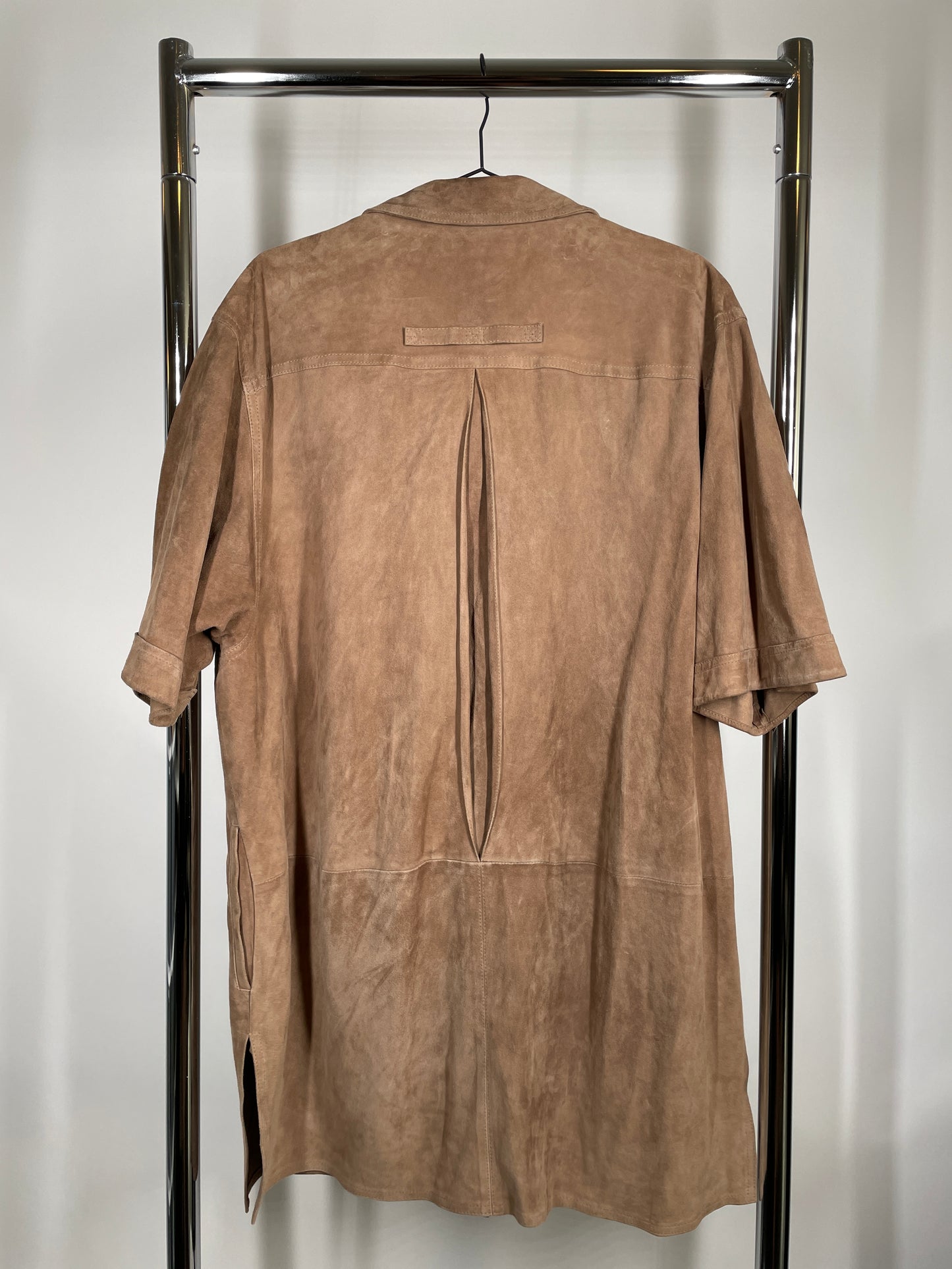Tan Suede Button Up Shirt