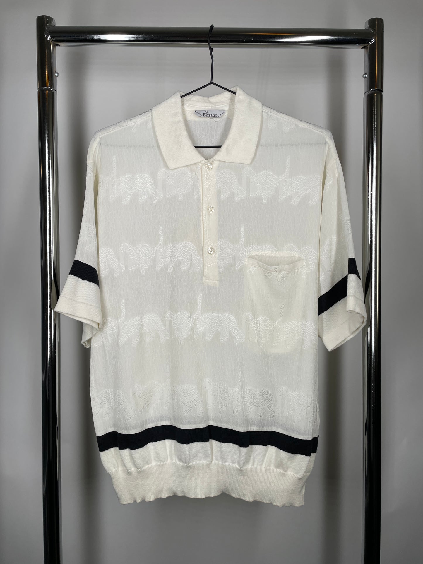 Vintage Bizzaro Italy Knit Polo