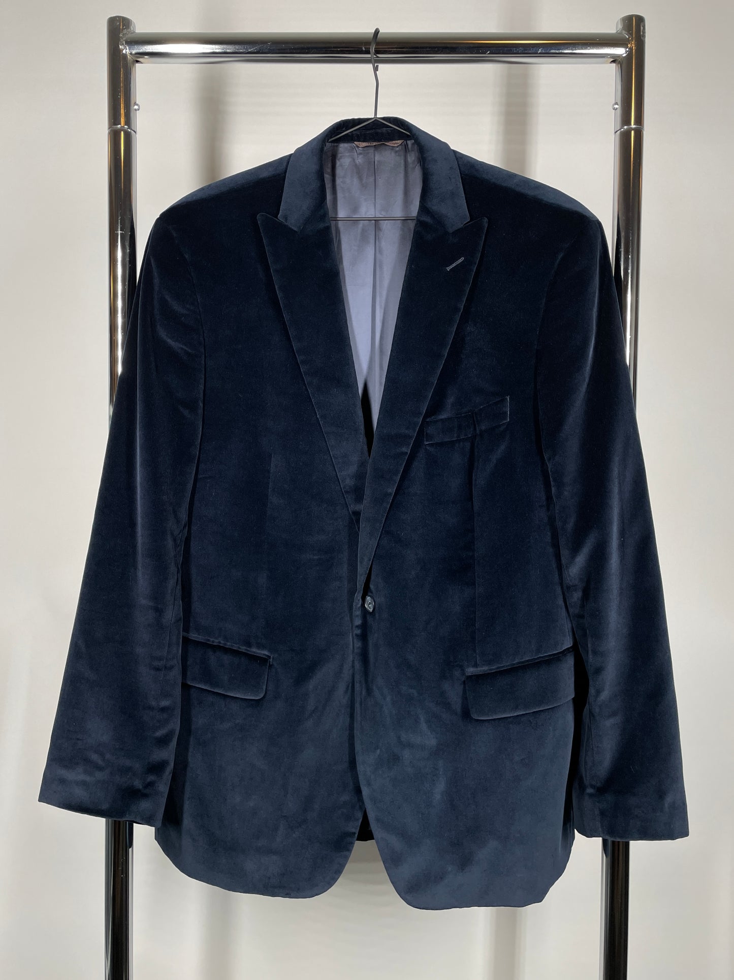 Michael Kors Navy Velvet Blazer