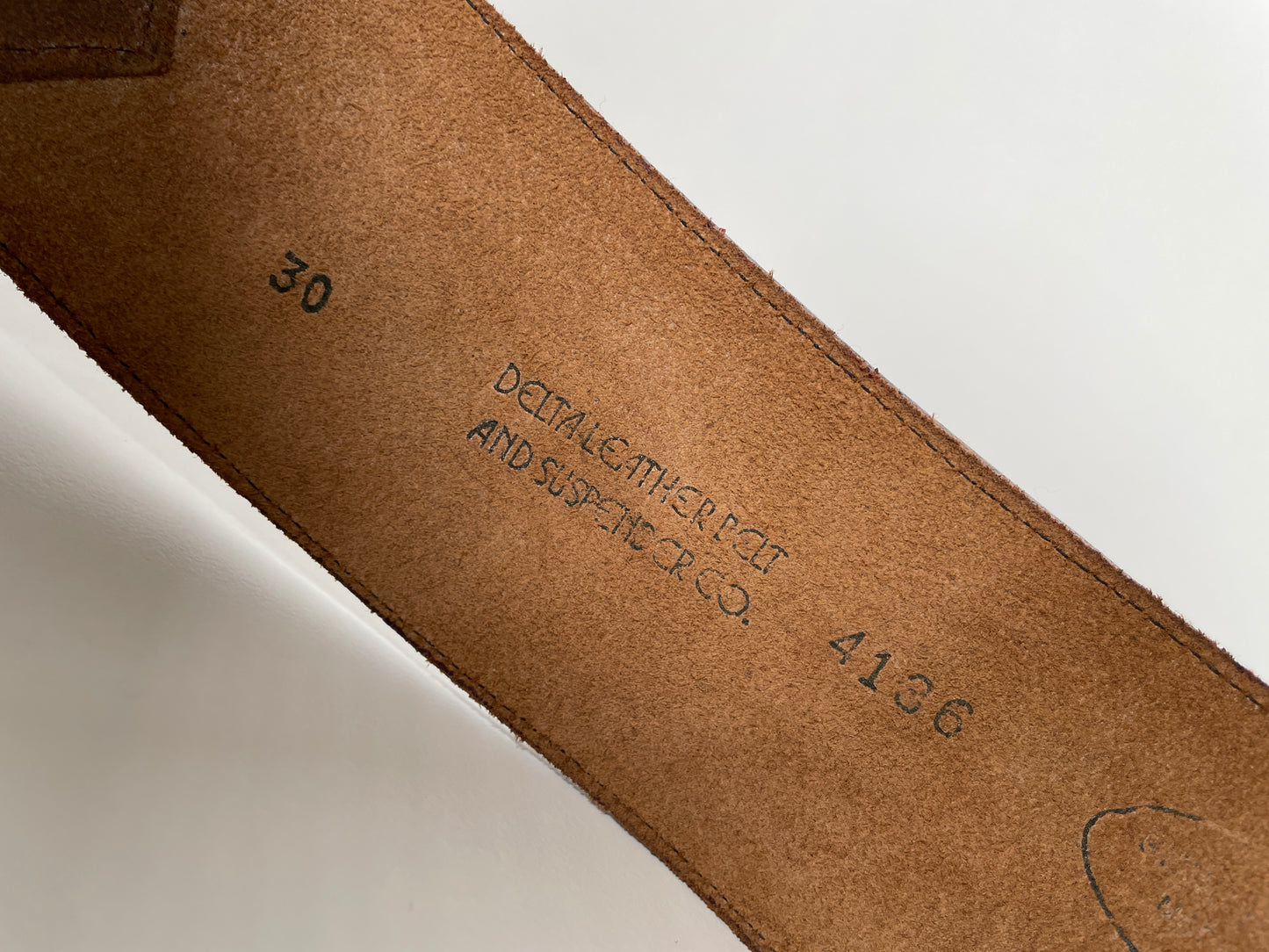 Brown Leather Pocket Belt