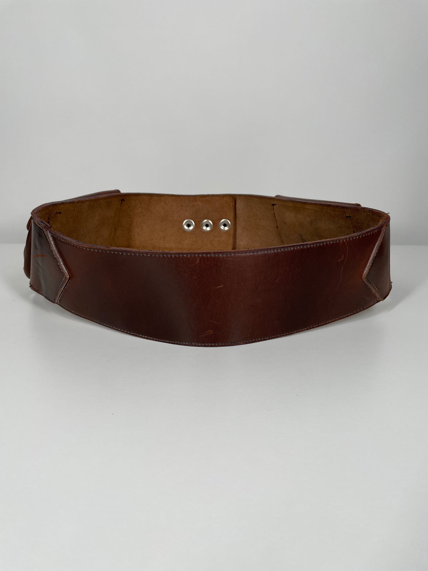 Brown Leather Pocket Belt