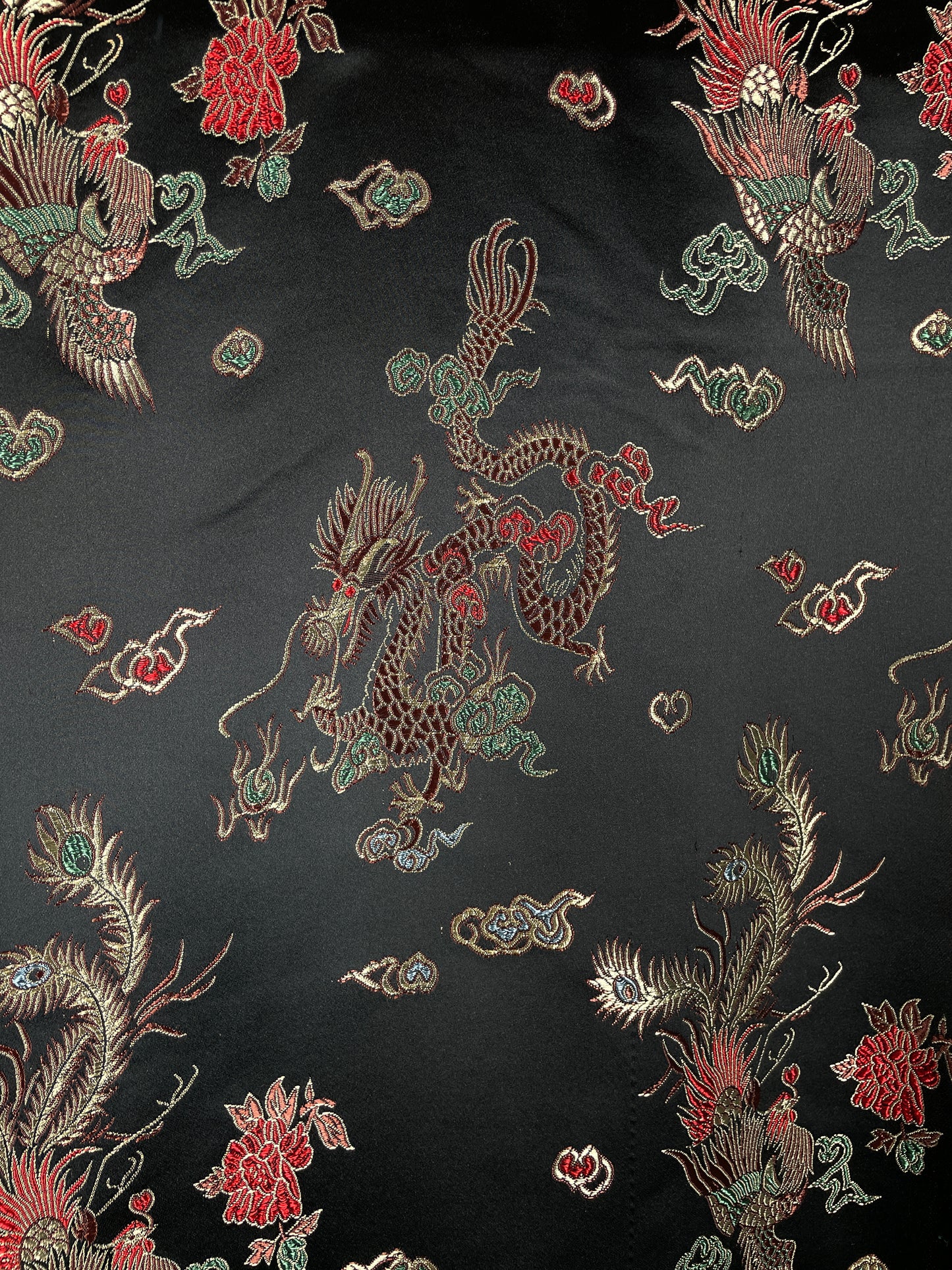 Y2K Black Dragon Button Down