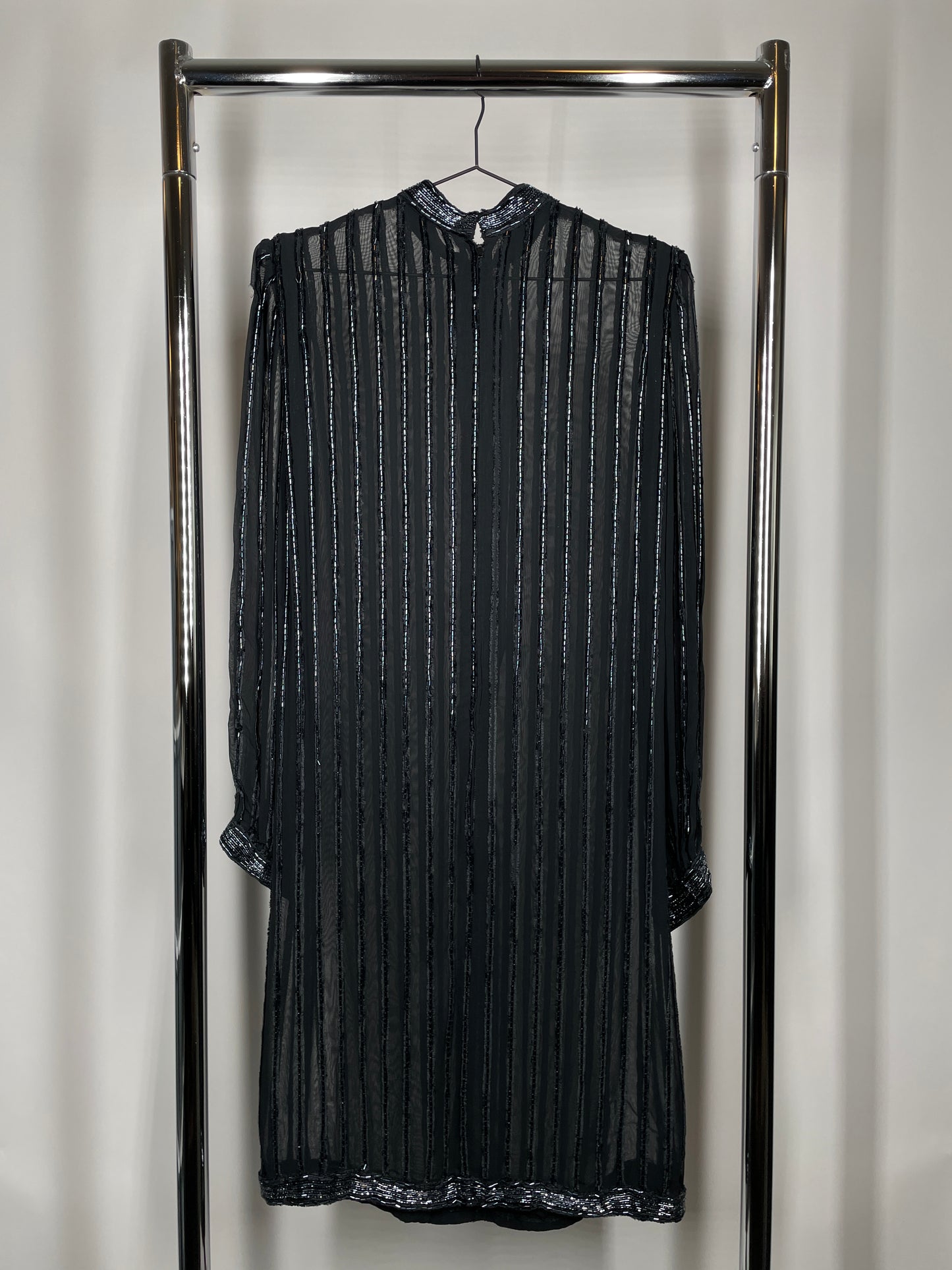 1920's Silk Beaded Flapper Dress
