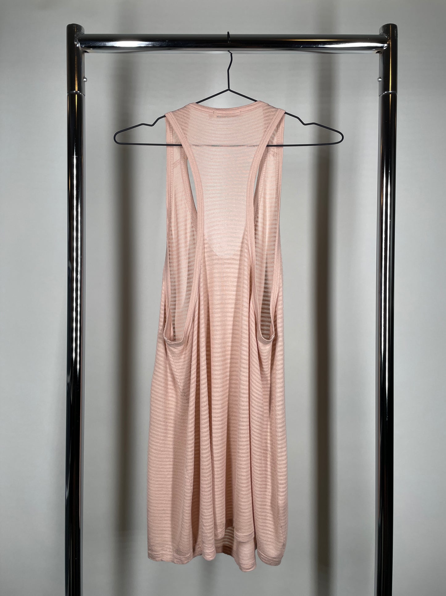 T by Alexander Wang Semi-Sheer Ribbed Tank