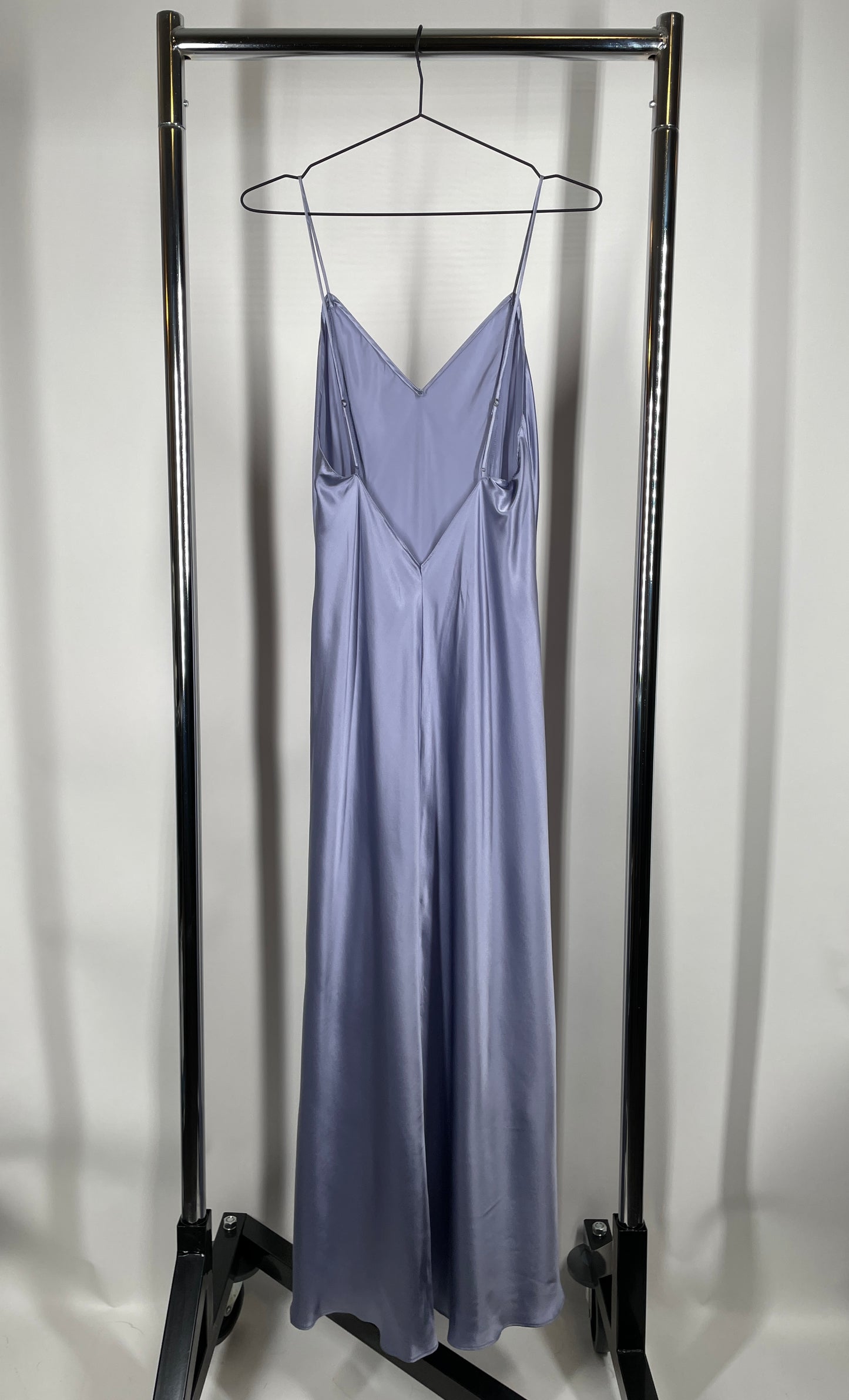 Purple Long Silk Nighty Dress
