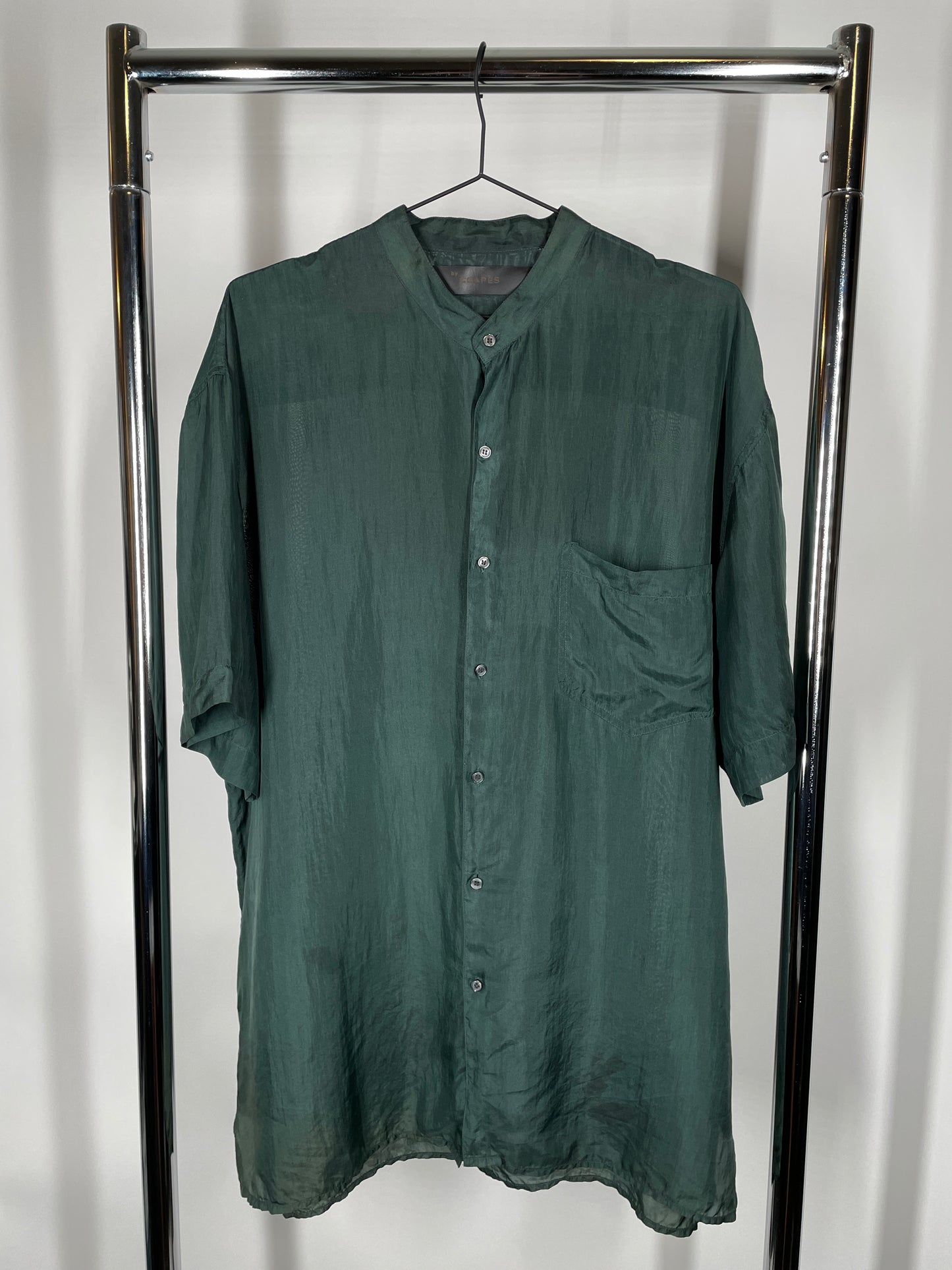 Green Paper Thin Silk Top