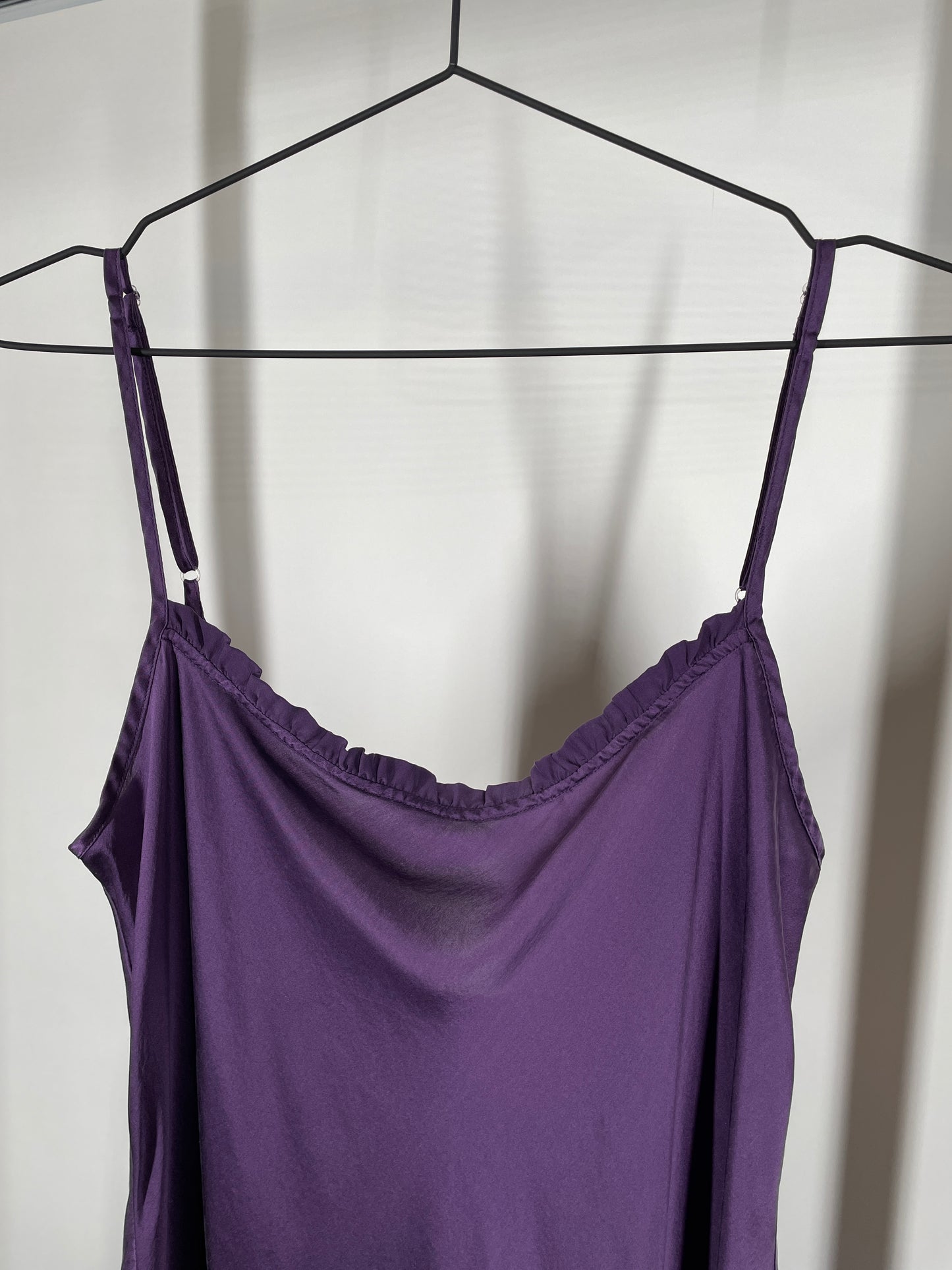 Purple Silk Mini Dress