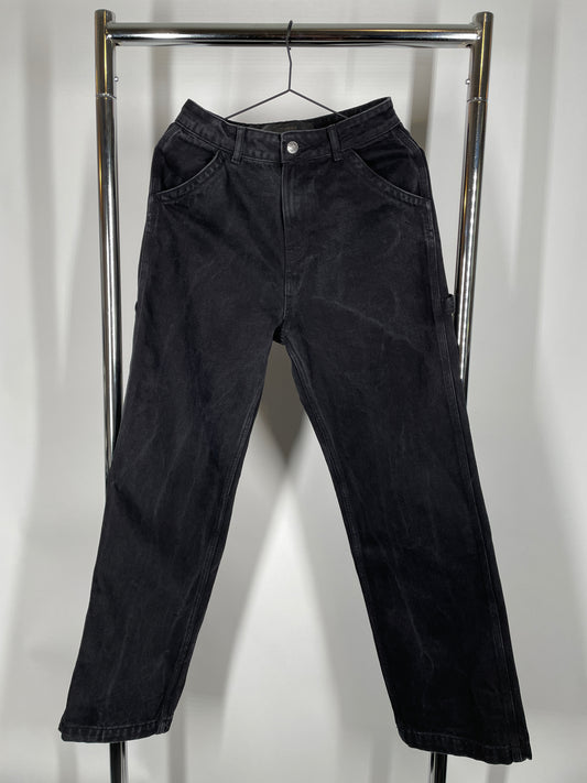 Black Cargo Style Denim