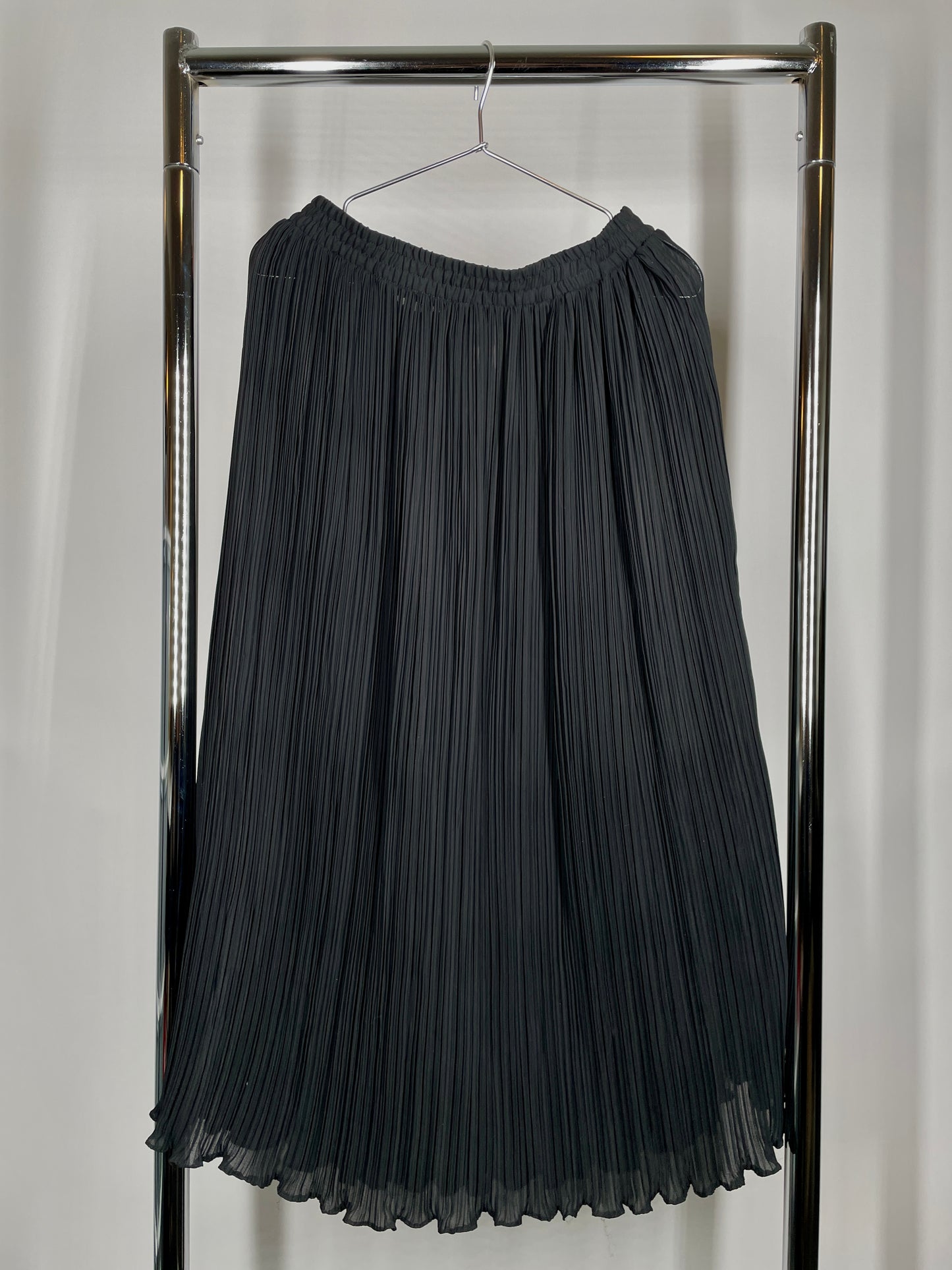 Sheer Pleated Skirt