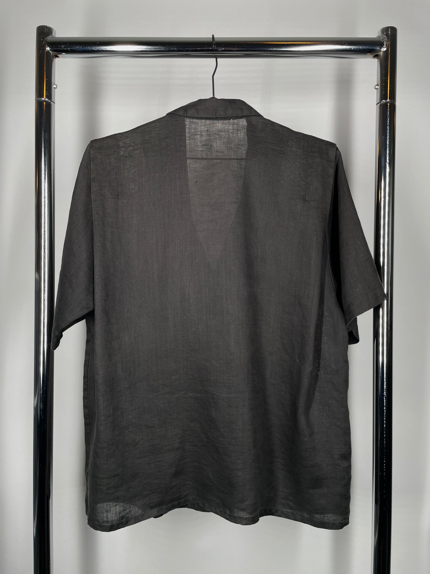 Vintage Black Short Sleeve Blouse