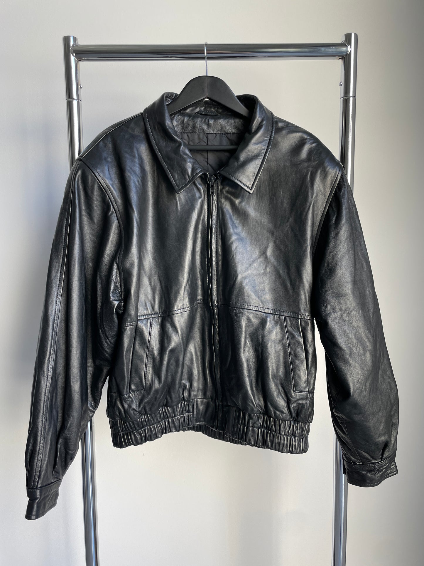 The Perfect Leather Bomber