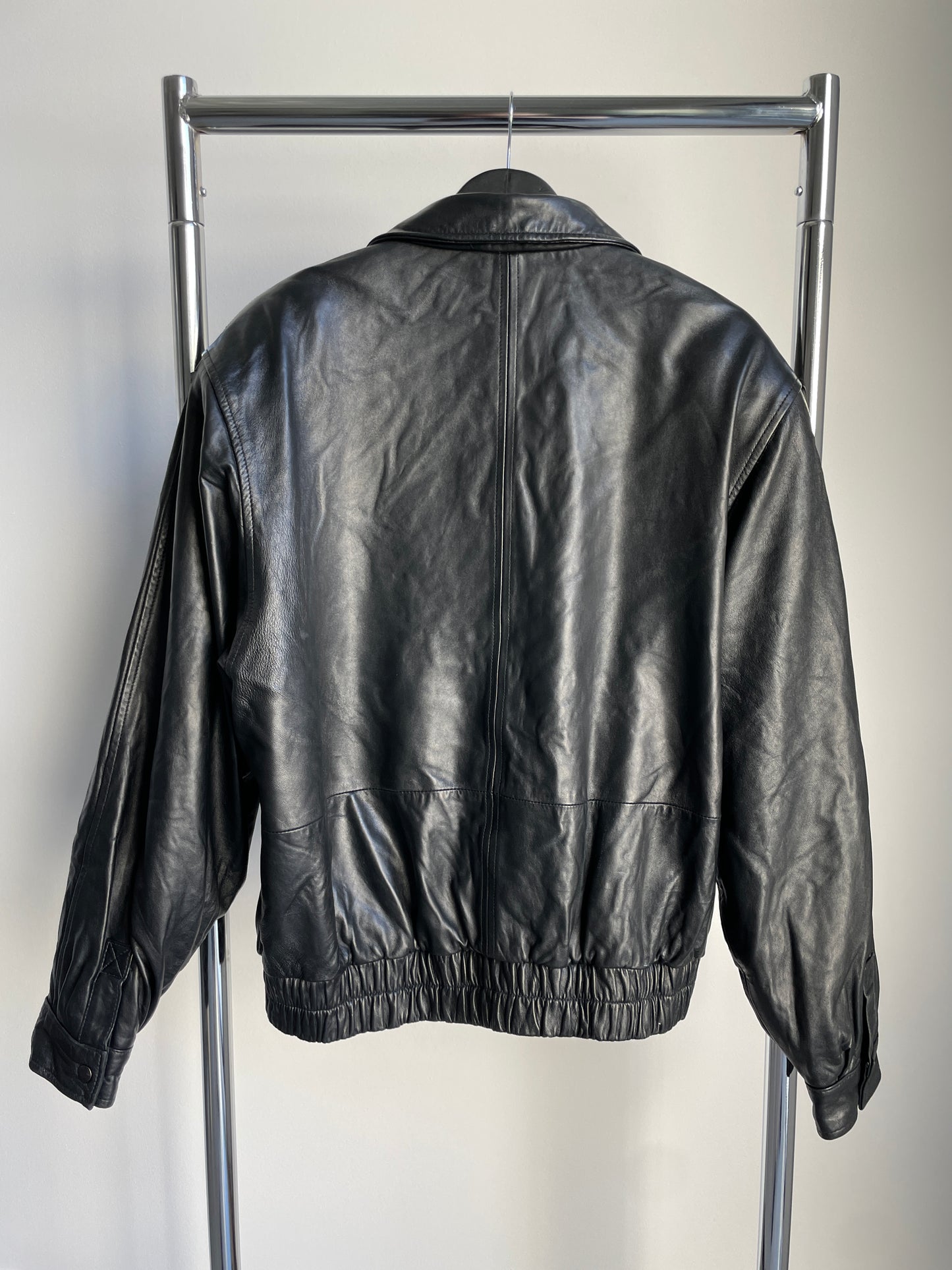 The Perfect Leather Bomber