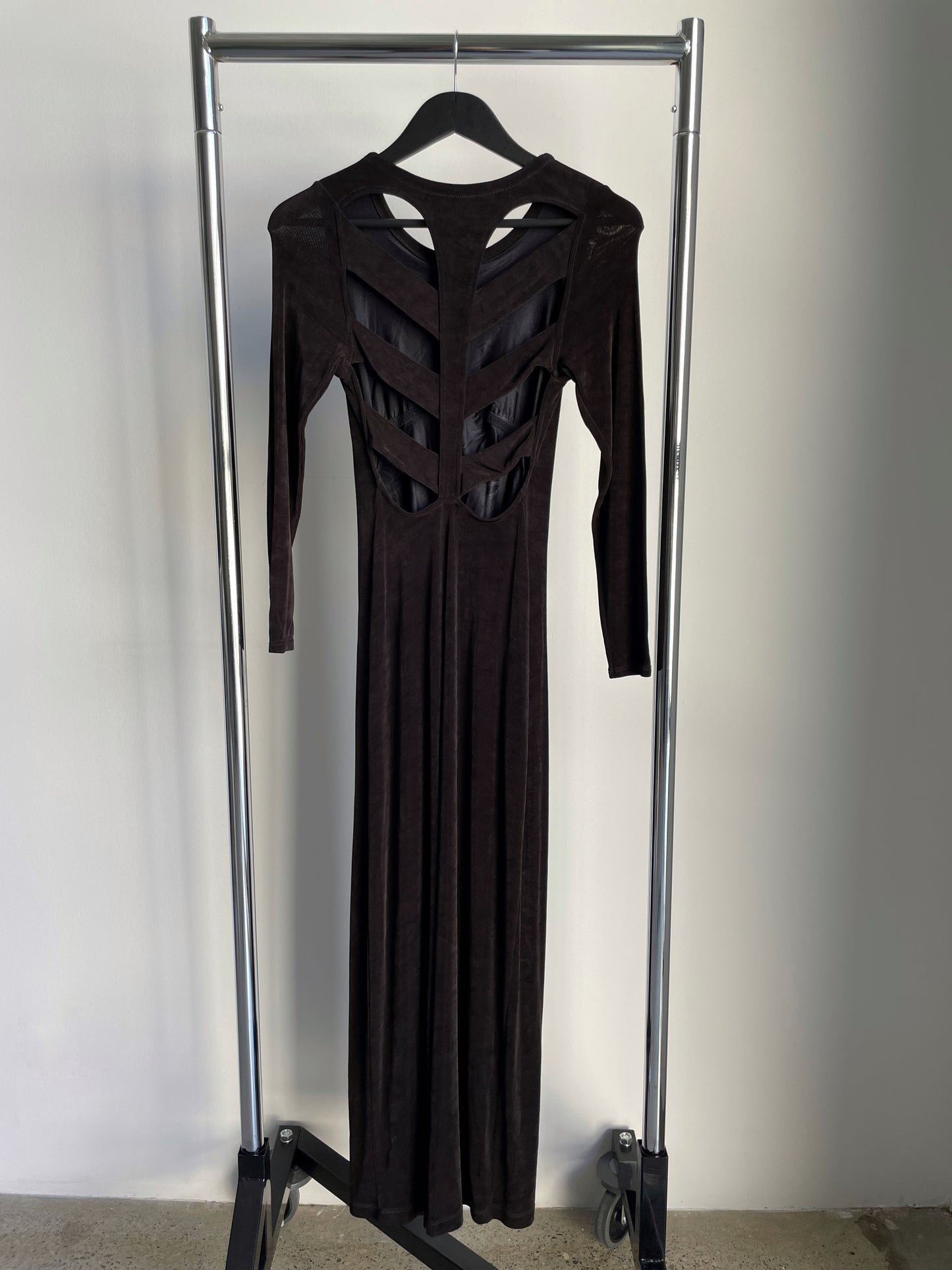 Long Evening Dress with Back Detail