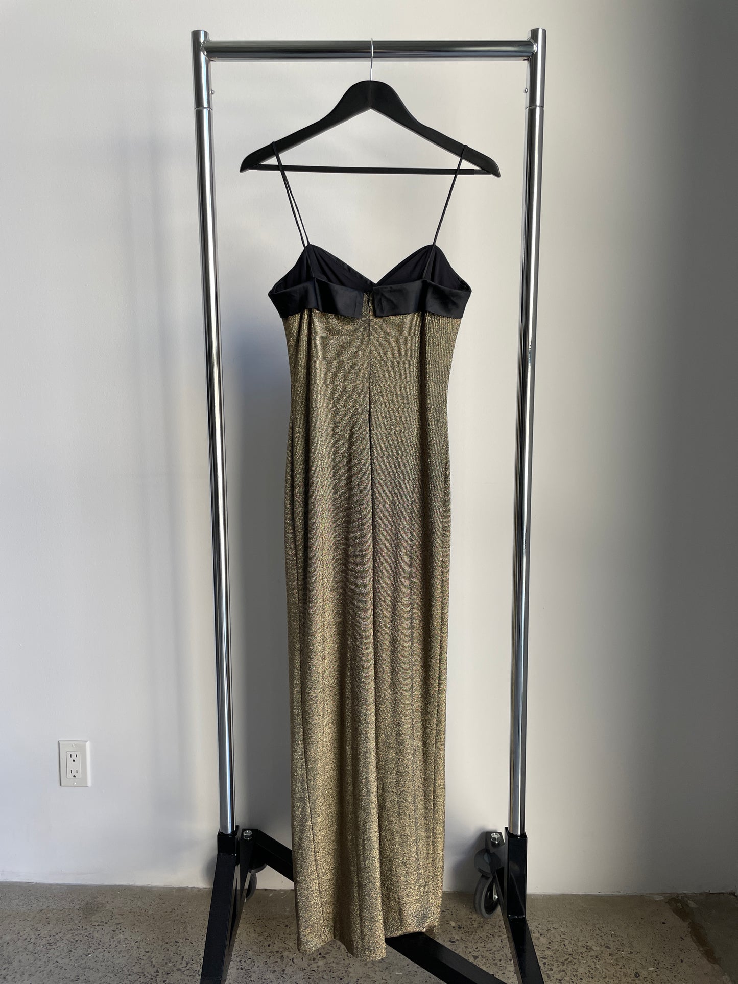 Gold Tuxedo Evening Gown