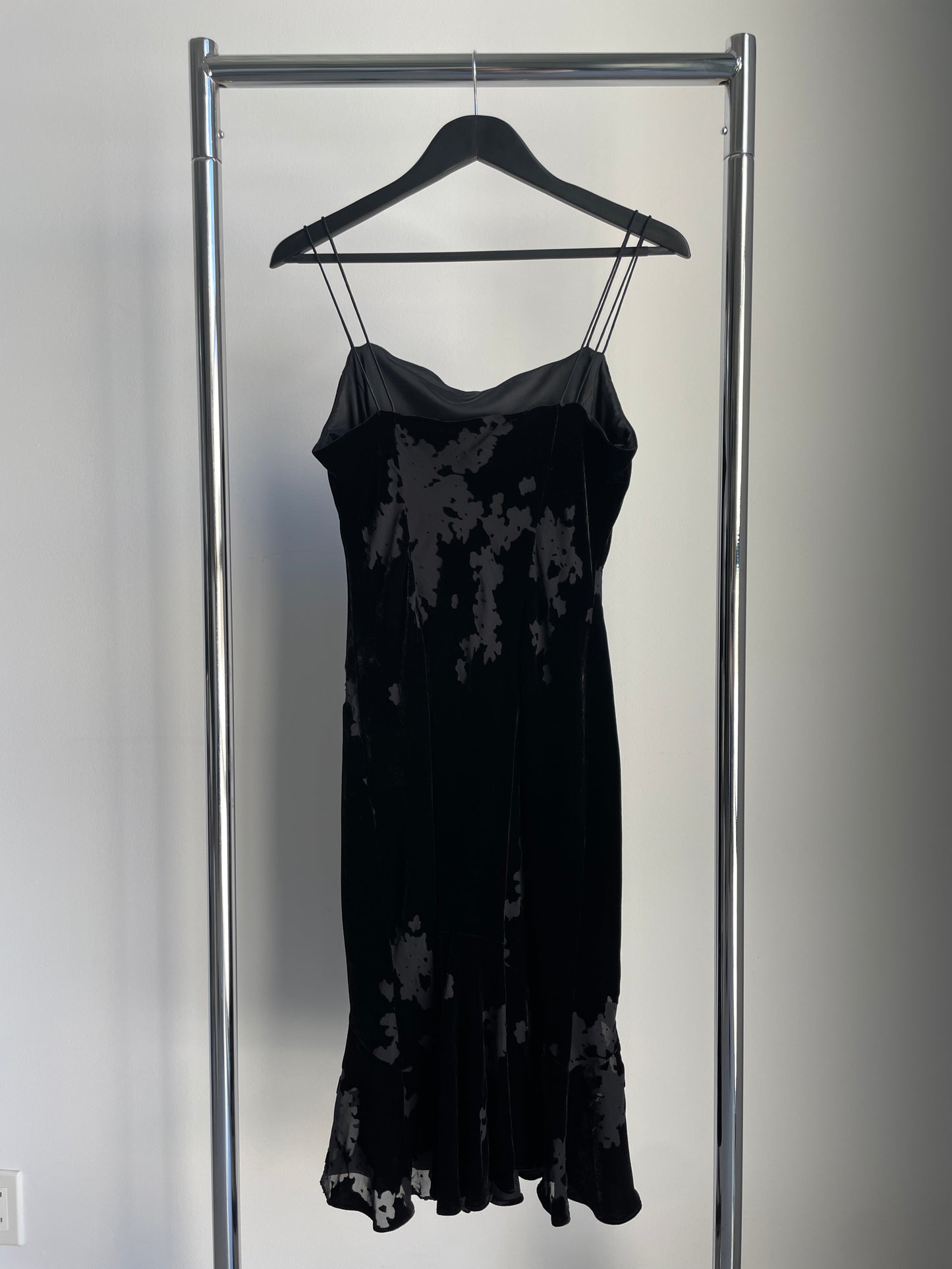 90's Burn Out Silk Dress
