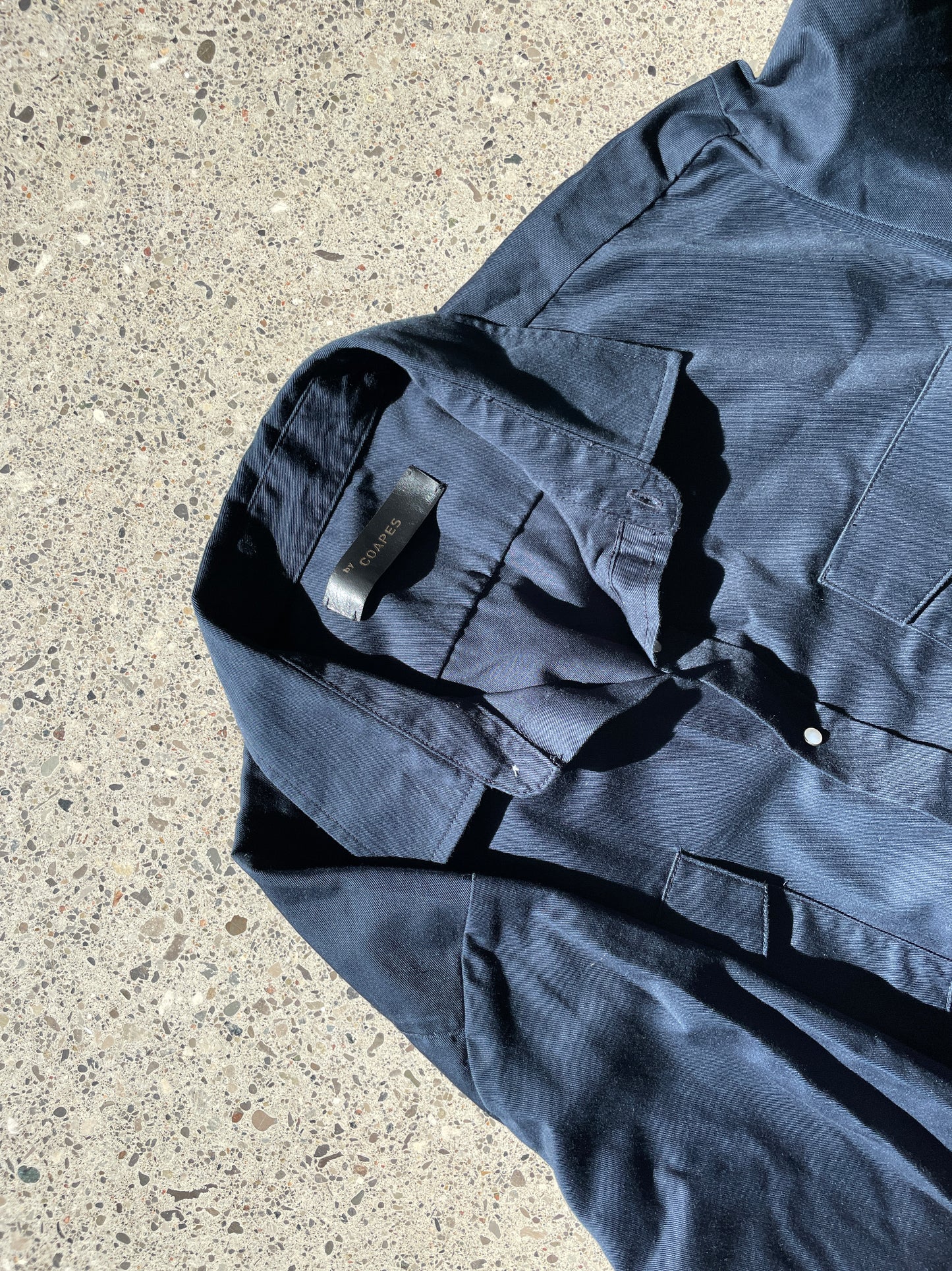 Blue Snap Dress Shirt