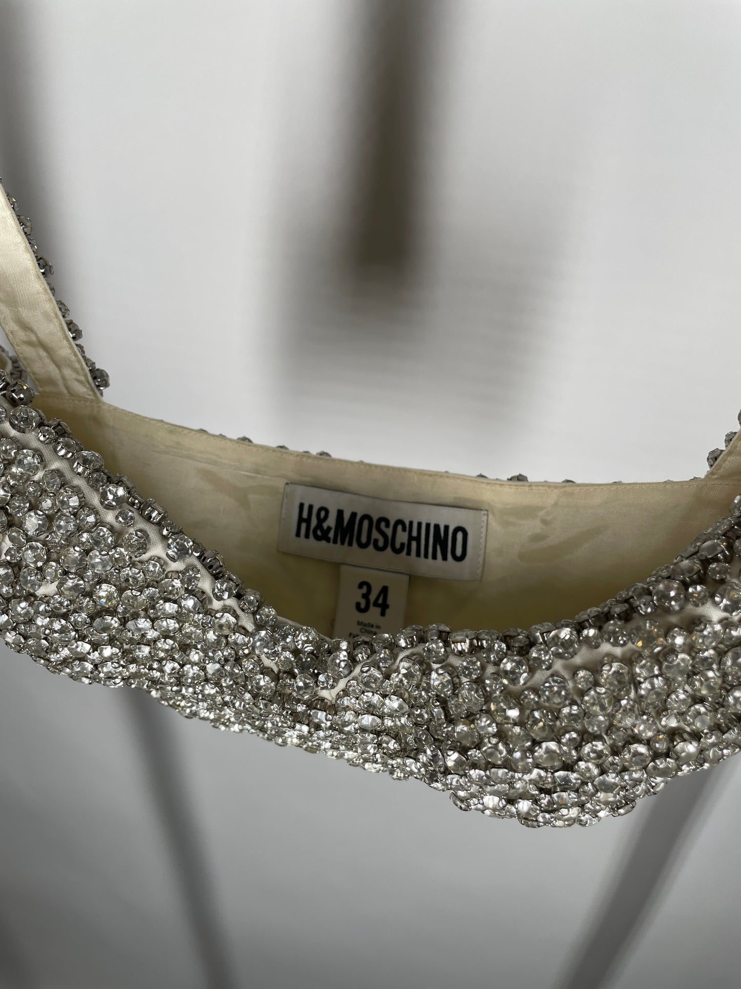 H&MOSCHINO Rhinestone-covered Bustier
