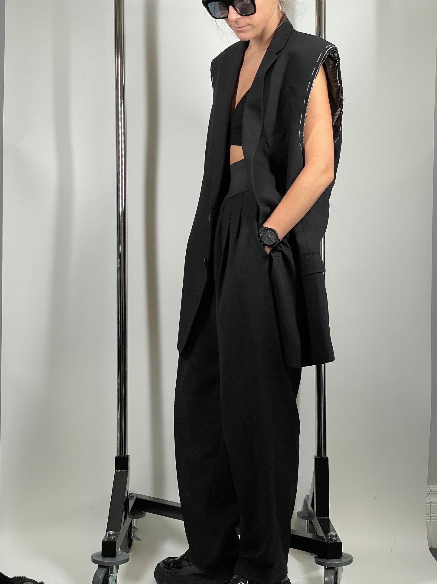 by Coapes Sleeveless Blazer
