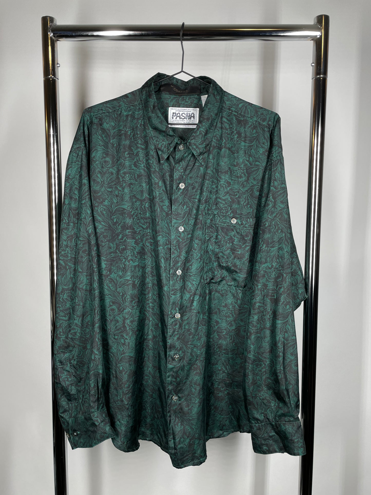 Paisley Print Silk Long Sleeve