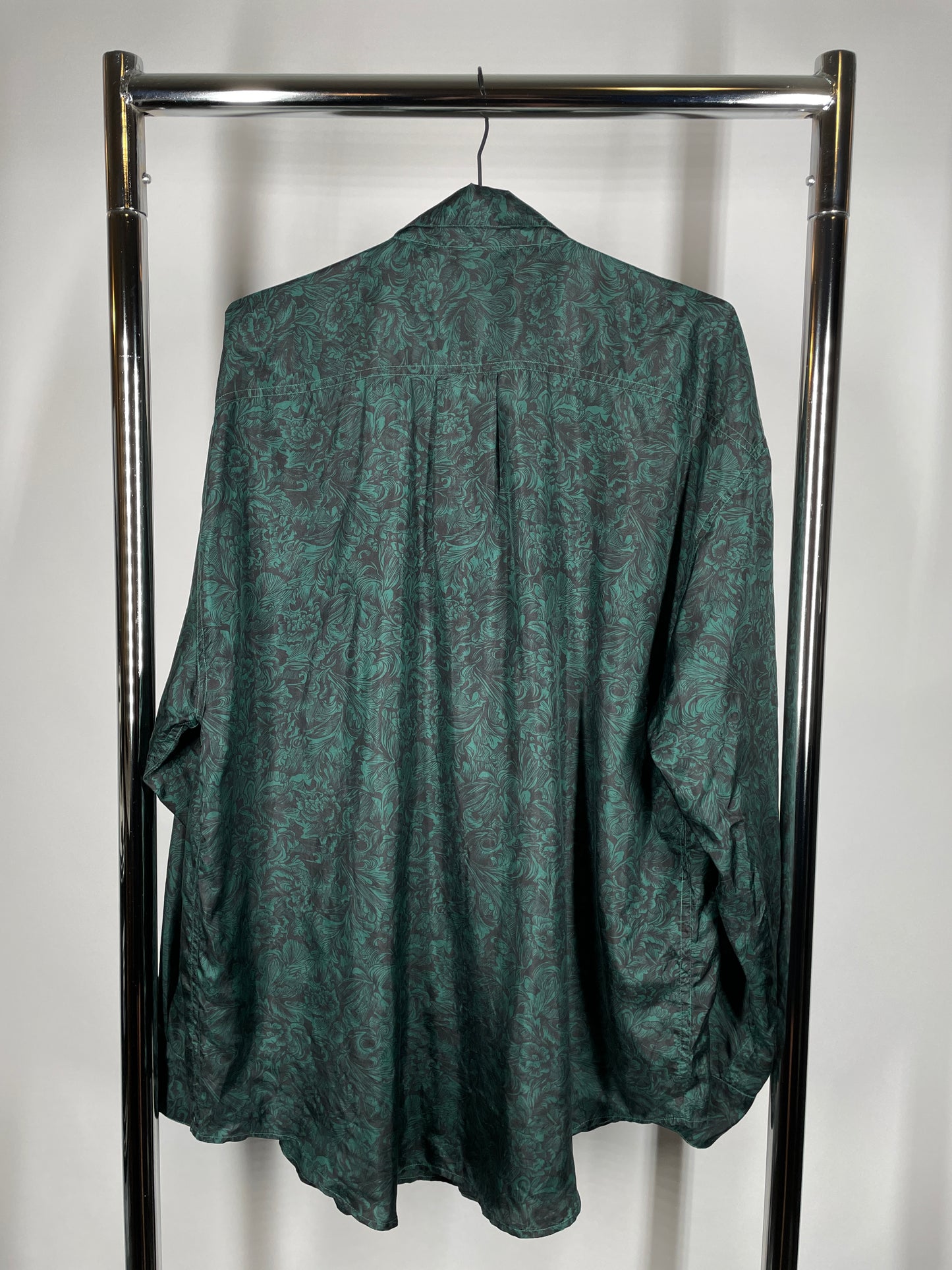 Paisley Print Silk Long Sleeve