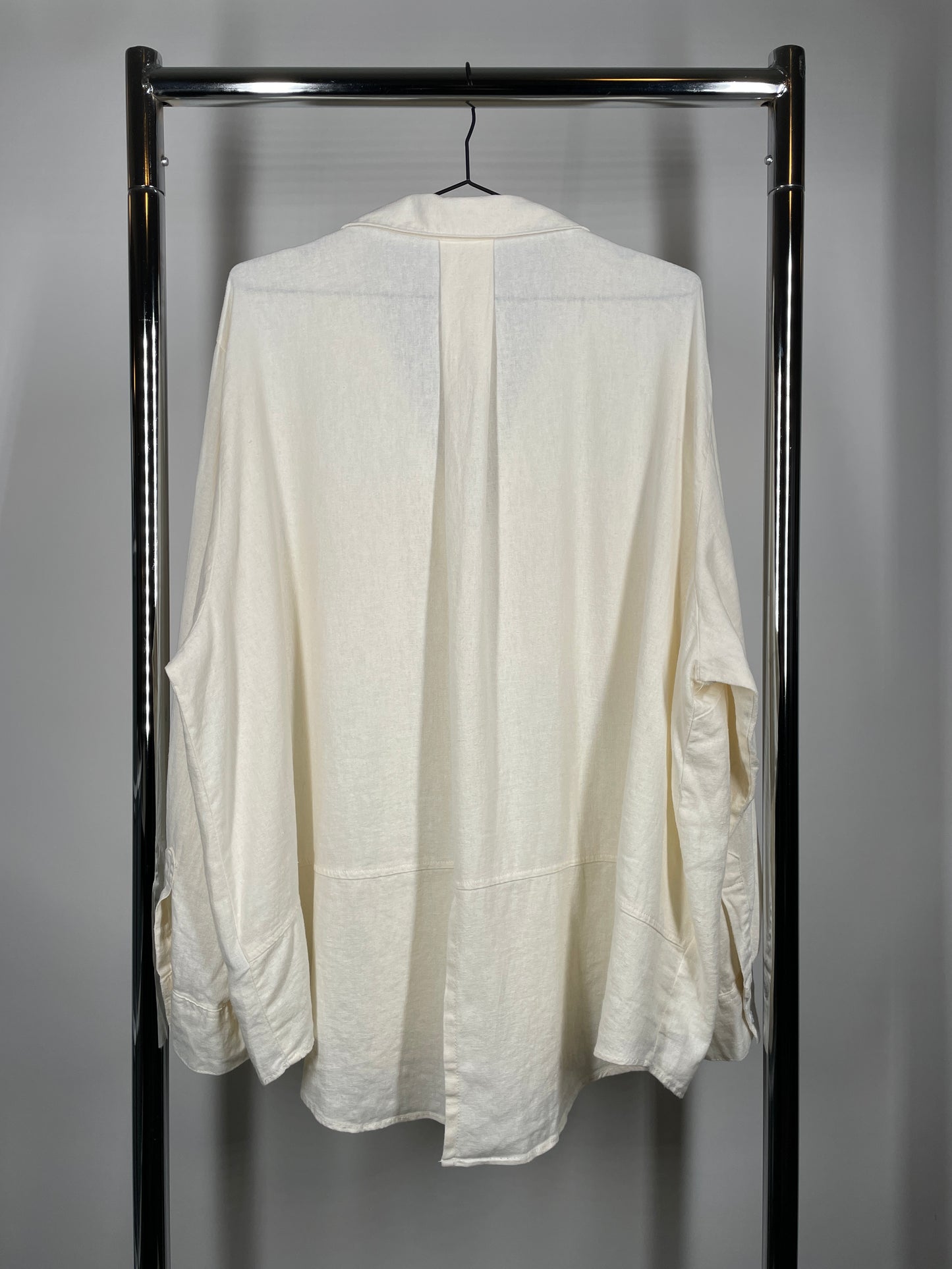 Cream Rayon/Linen Shirt