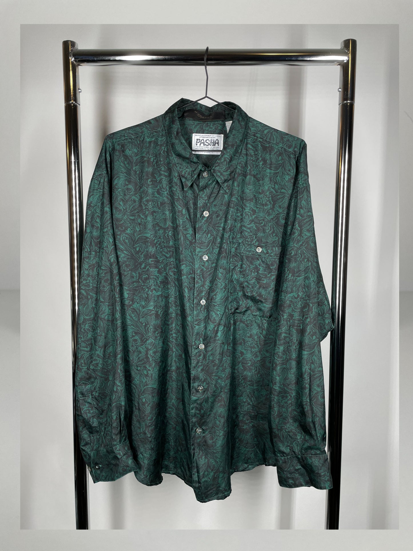 Paisley Print Silk Long Sleeve