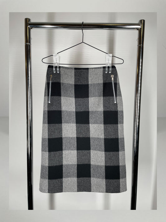 Celine Plaid Skirt