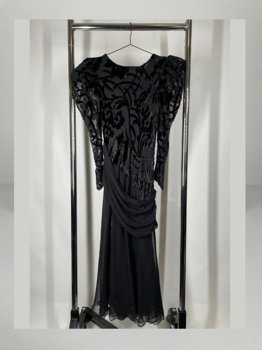 Silk Velvet Devore Dress