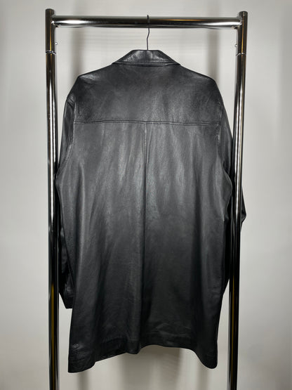 Vintage Oversized Leather Blazer